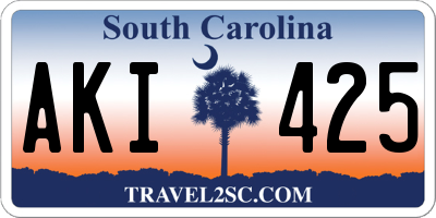 SC license plate AKI425