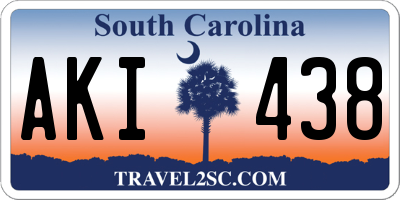 SC license plate AKI438