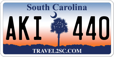 SC license plate AKI440