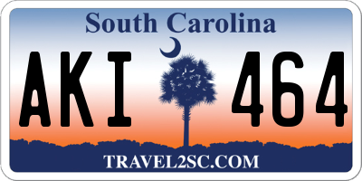 SC license plate AKI464