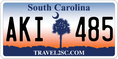 SC license plate AKI485