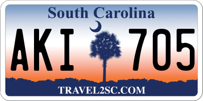 SC license plate AKI705