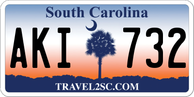 SC license plate AKI732