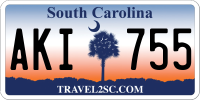SC license plate AKI755