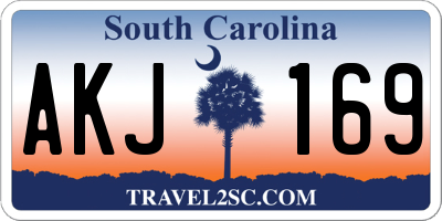 SC license plate AKJ169