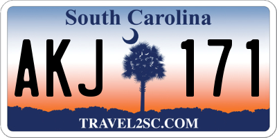 SC license plate AKJ171