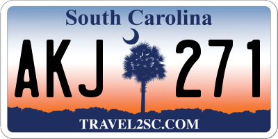 SC license plate AKJ271