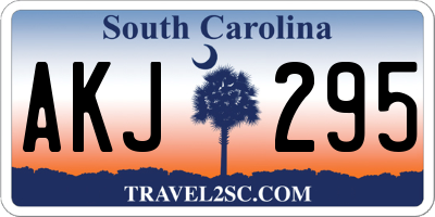 SC license plate AKJ295