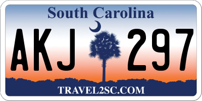 SC license plate AKJ297