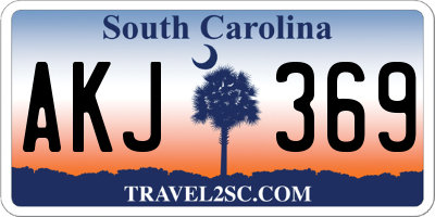 SC license plate AKJ369