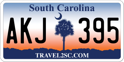 SC license plate AKJ395