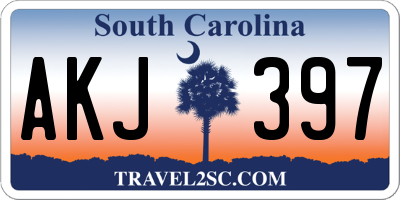 SC license plate AKJ397