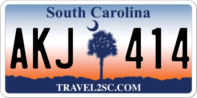 SC license plate AKJ414