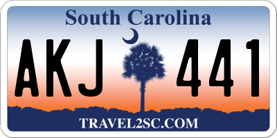 SC license plate AKJ441