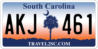 SC license plate AKJ461