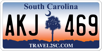SC license plate AKJ469