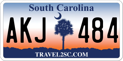 SC license plate AKJ484