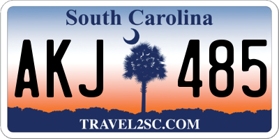 SC license plate AKJ485