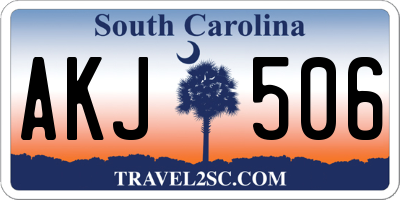 SC license plate AKJ506