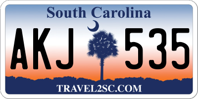 SC license plate AKJ535