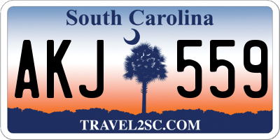 SC license plate AKJ559