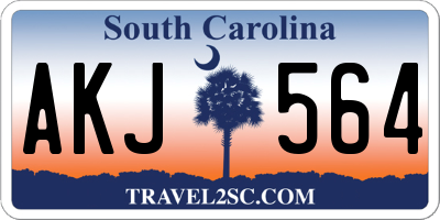 SC license plate AKJ564