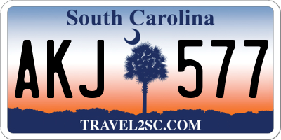 SC license plate AKJ577