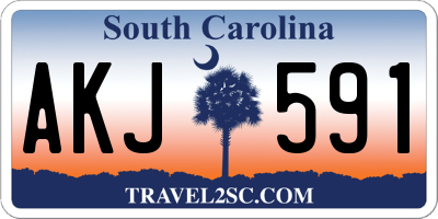 SC license plate AKJ591