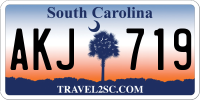 SC license plate AKJ719