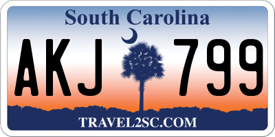 SC license plate AKJ799