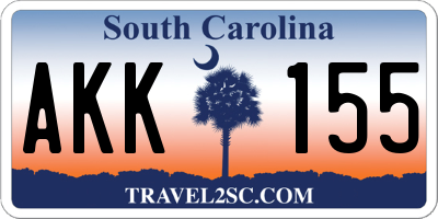 SC license plate AKK155
