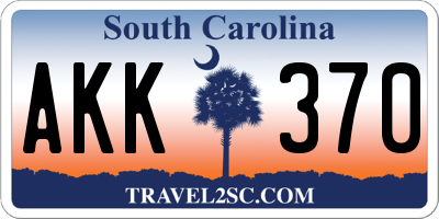 SC license plate AKK370
