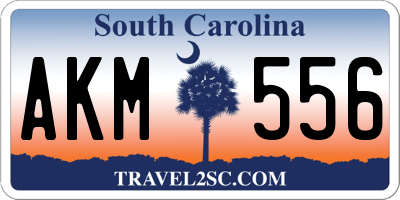 SC license plate AKM556