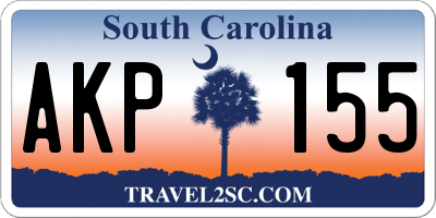 SC license plate AKP155