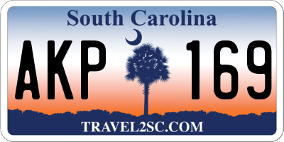 SC license plate AKP169