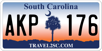 SC license plate AKP176