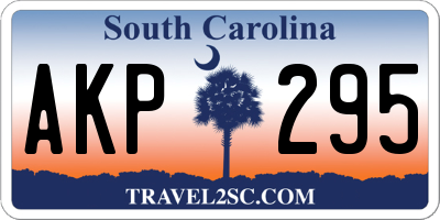 SC license plate AKP295