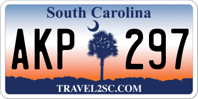 SC license plate AKP297