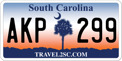SC license plate AKP299