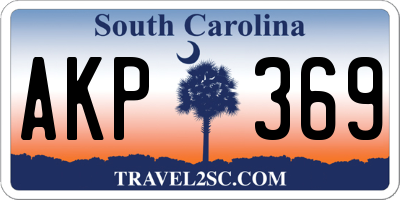SC license plate AKP369