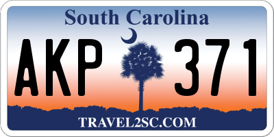 SC license plate AKP371