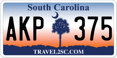 SC license plate AKP375