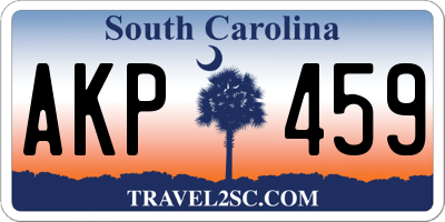 SC license plate AKP459