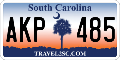 SC license plate AKP485