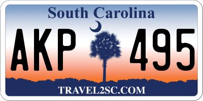 SC license plate AKP495