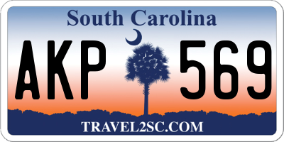 SC license plate AKP569