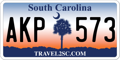 SC license plate AKP573