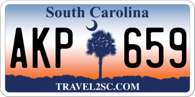 SC license plate AKP659