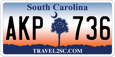 SC license plate AKP736
