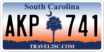 SC license plate AKP741